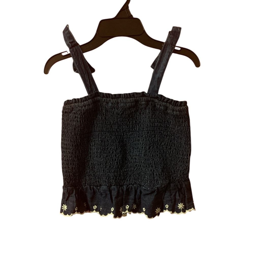 Old Navy Blue Smocked Top Girls 5T